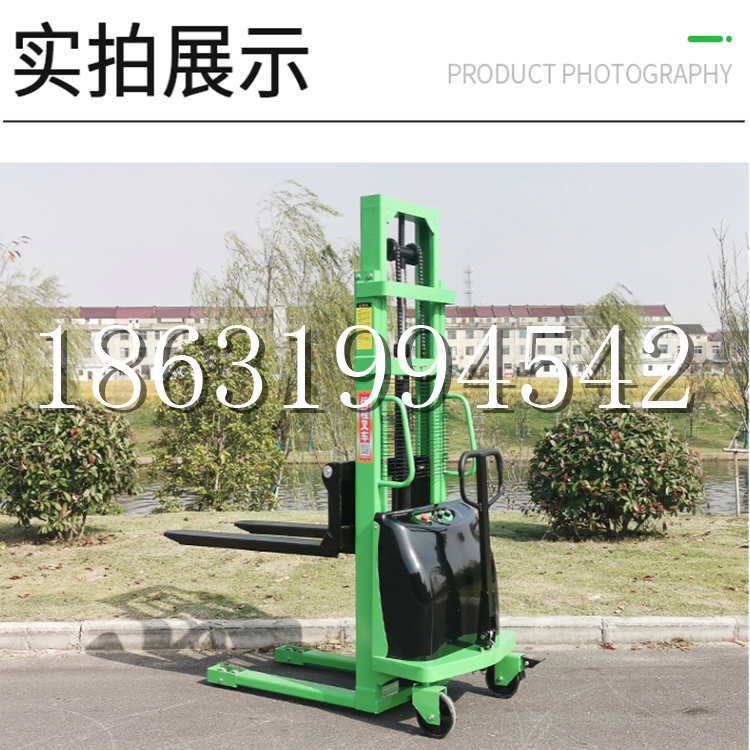 河津市电动叉车堆高车液压铲车电瓶1吨2吨站驾步行式小型全自动叉车